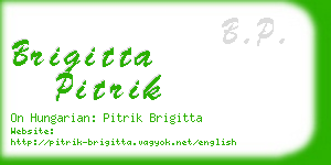 brigitta pitrik business card